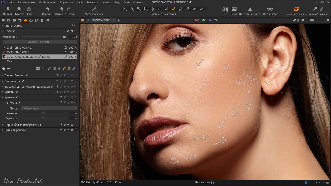 восстанавливающая кисть в Capture One восстанавливающая кисть в Capture One